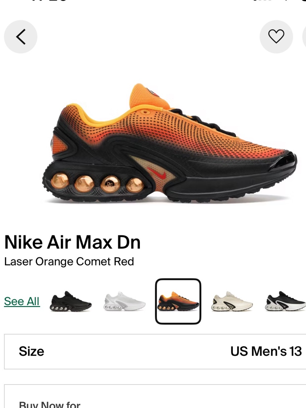 Nike Air Max Dn “Laser Orange Comet Red” Men’s Size 13 - Picture 9 of 9